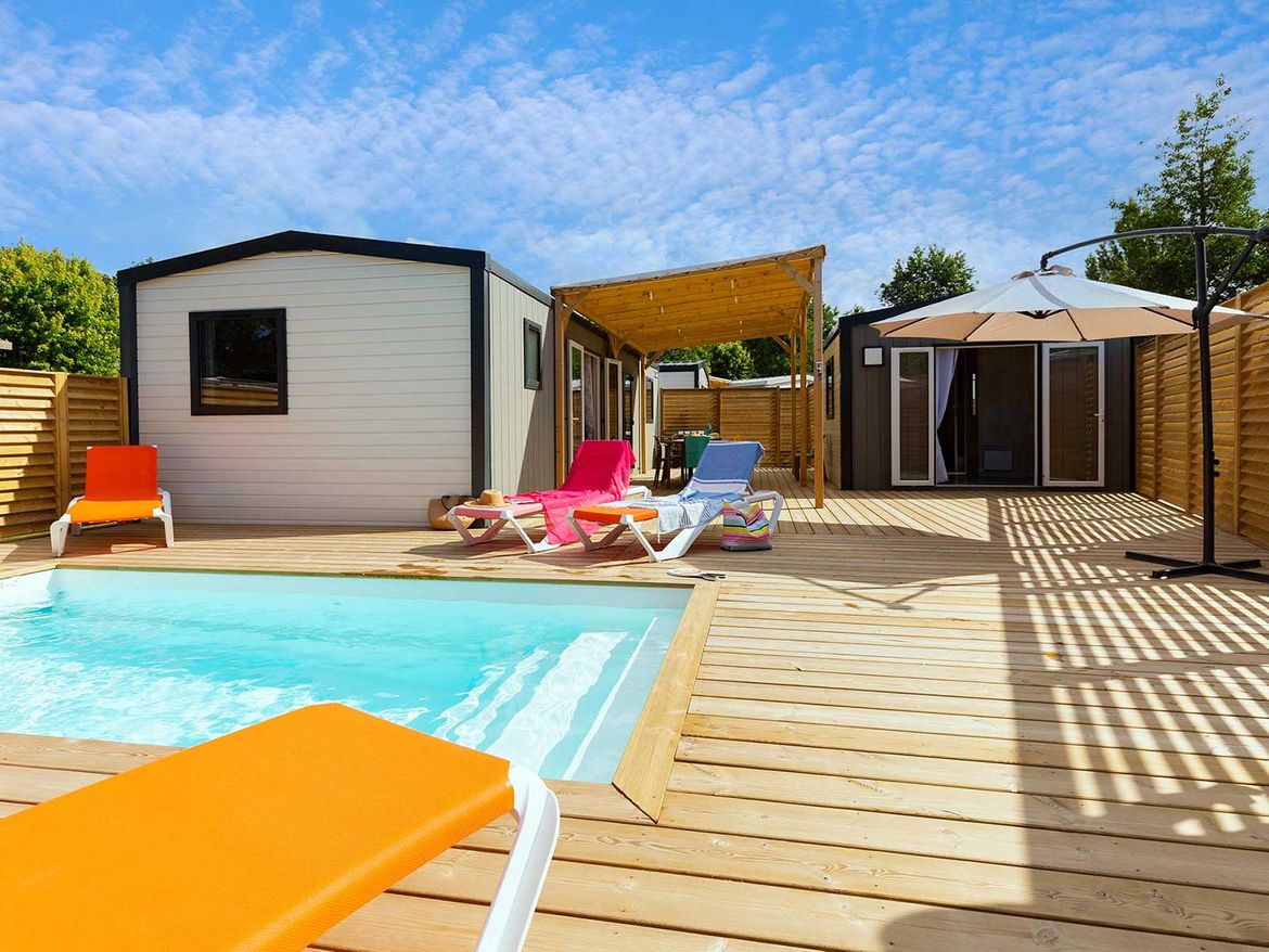 Mobil home 9 personnes - Camping L'Atlantique