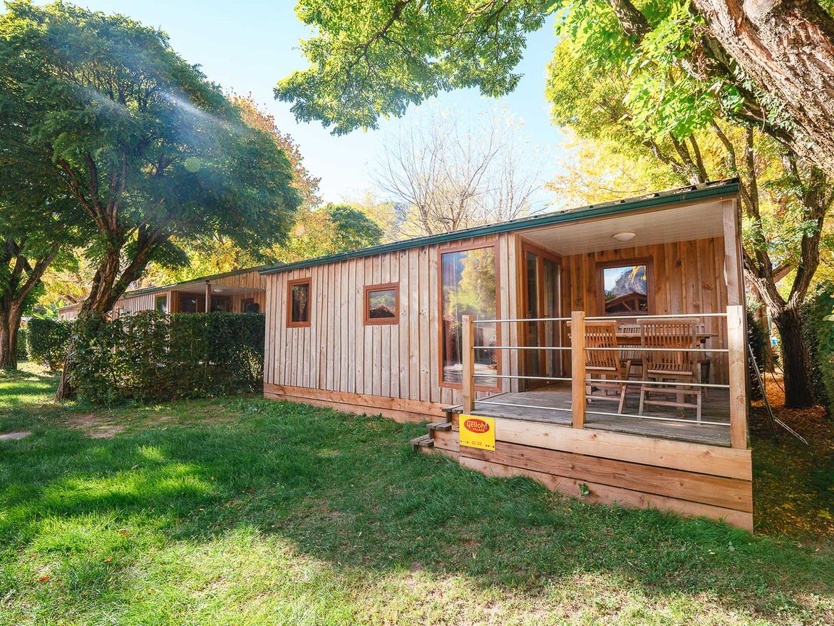 Cottage cabane extérieur - camping Le Pré Lombard