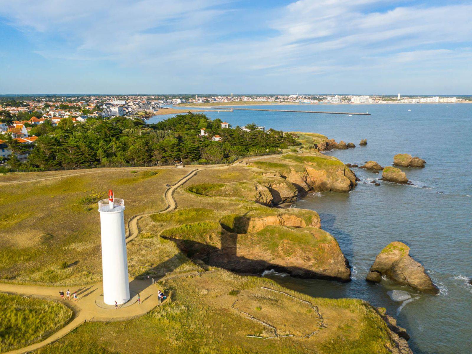 Saint-Gilles-Croix-de-Vie Phare Corniche Camping Le Pin Parasol Vendée