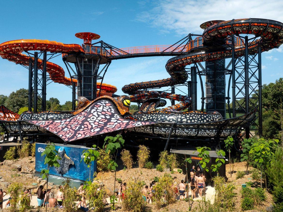 Stingray Toboggan O'Gliss Park Camping Le Pin Parasol Vendée