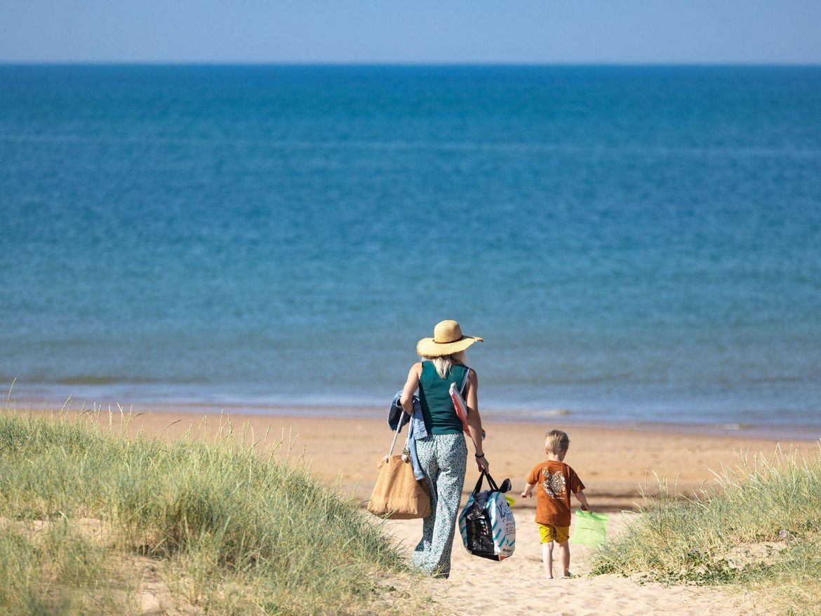 Saint Jean de Monts Sentier dunaire Camping Le Pin Parasol Vendée