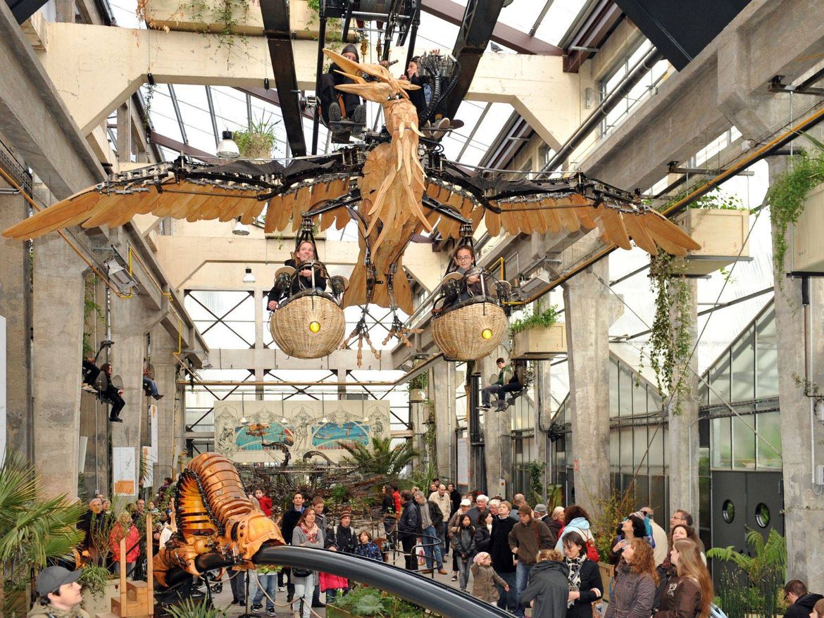 Les Machines de l’île Nantes Vol du Héron La Galerie des Machines Camping Le Pin Parasol Vendée